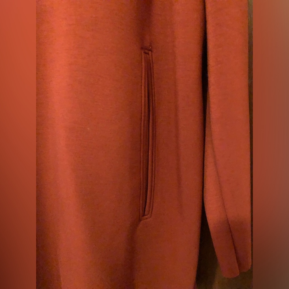 Elegant Rust Women's Coat - Picture 3 of 8